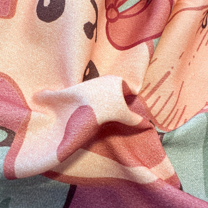 91家纺网 家纺一手货源 找家纺 丝芙妮家居（原乐视家纺） 2025新款全棉磨毛多规格单品床笠 草莓兔兔-粉