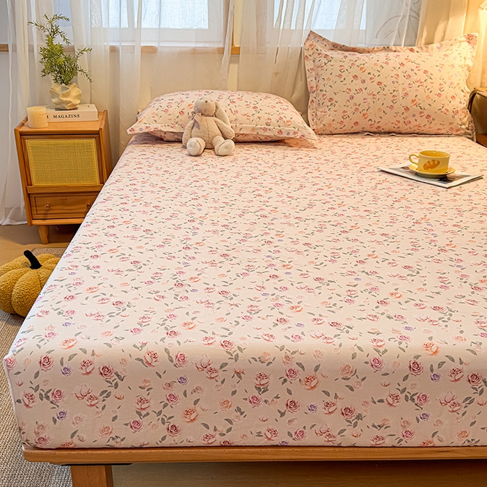 91家纺网 家纺一手货源 找家纺 丝芙妮家居（原乐视家纺） 2025新款全棉磨毛多规格单品床笠 莫奈