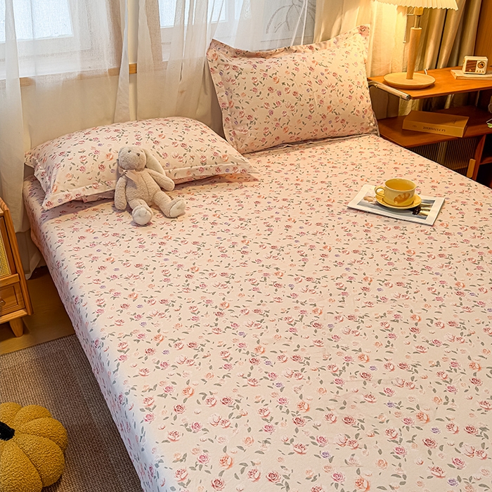 91家纺网 家纺一手货源 找家纺 丝芙妮家居（原乐视家纺） 2025新款全棉磨毛多规格单品床笠 莫奈