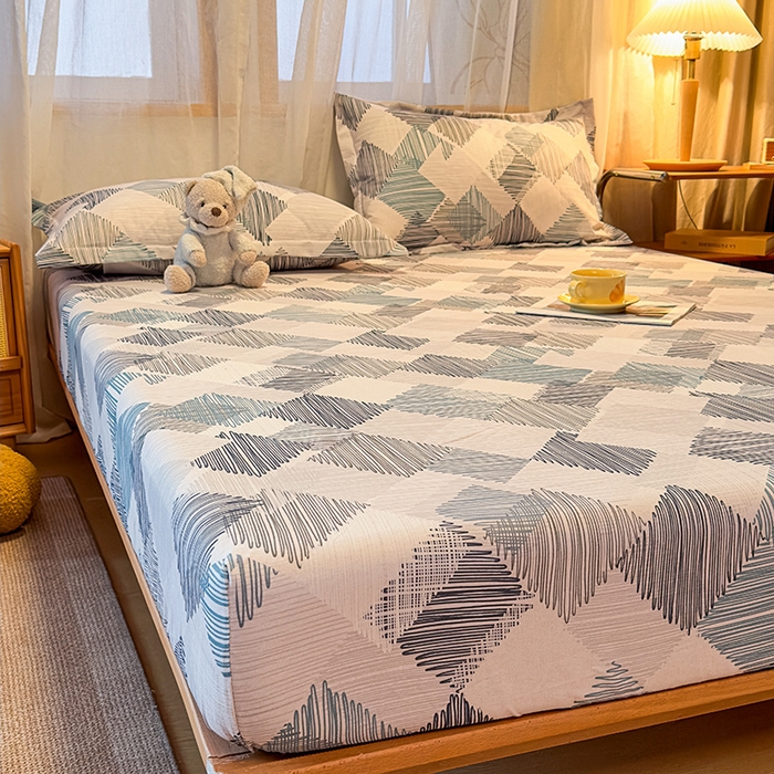 91家纺网 家纺一手货源 找家纺 丝芙妮家居（原乐视家纺） 2025新款全棉磨毛多规格单品床笠 简森