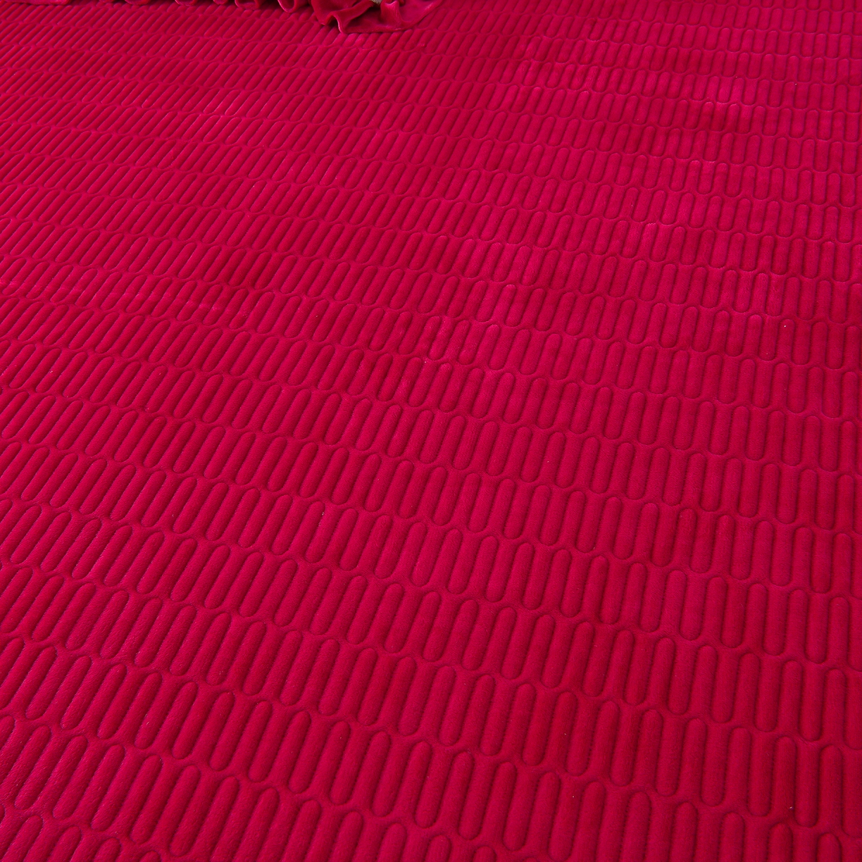 91家纺网 家纺一手货源 找家纺 赫本家纺  2025高克重牛奶绒花边床盖款四件套 花语