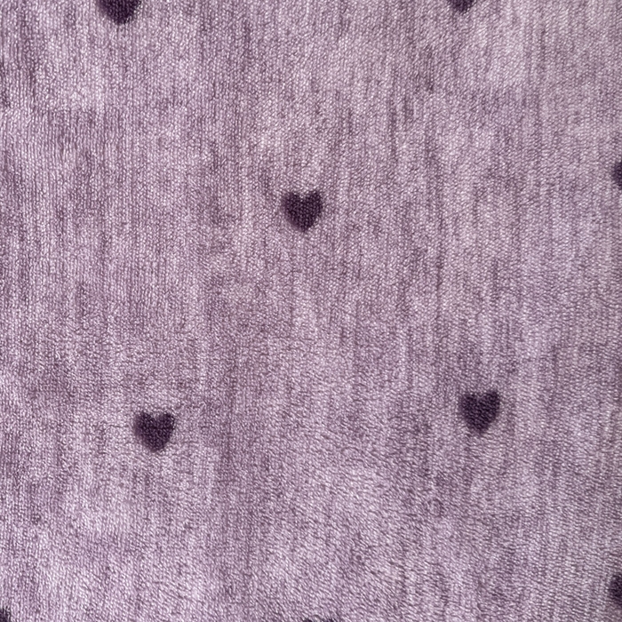 91家纺网 家纺一手货源 找家纺 逸林家纺《原希尔顿逸林》 2025新款牛奶绒床盖夹棉花边韩版印花单床盖三件套床盖单件床盖单品单床盖 床盖-紫色小心心