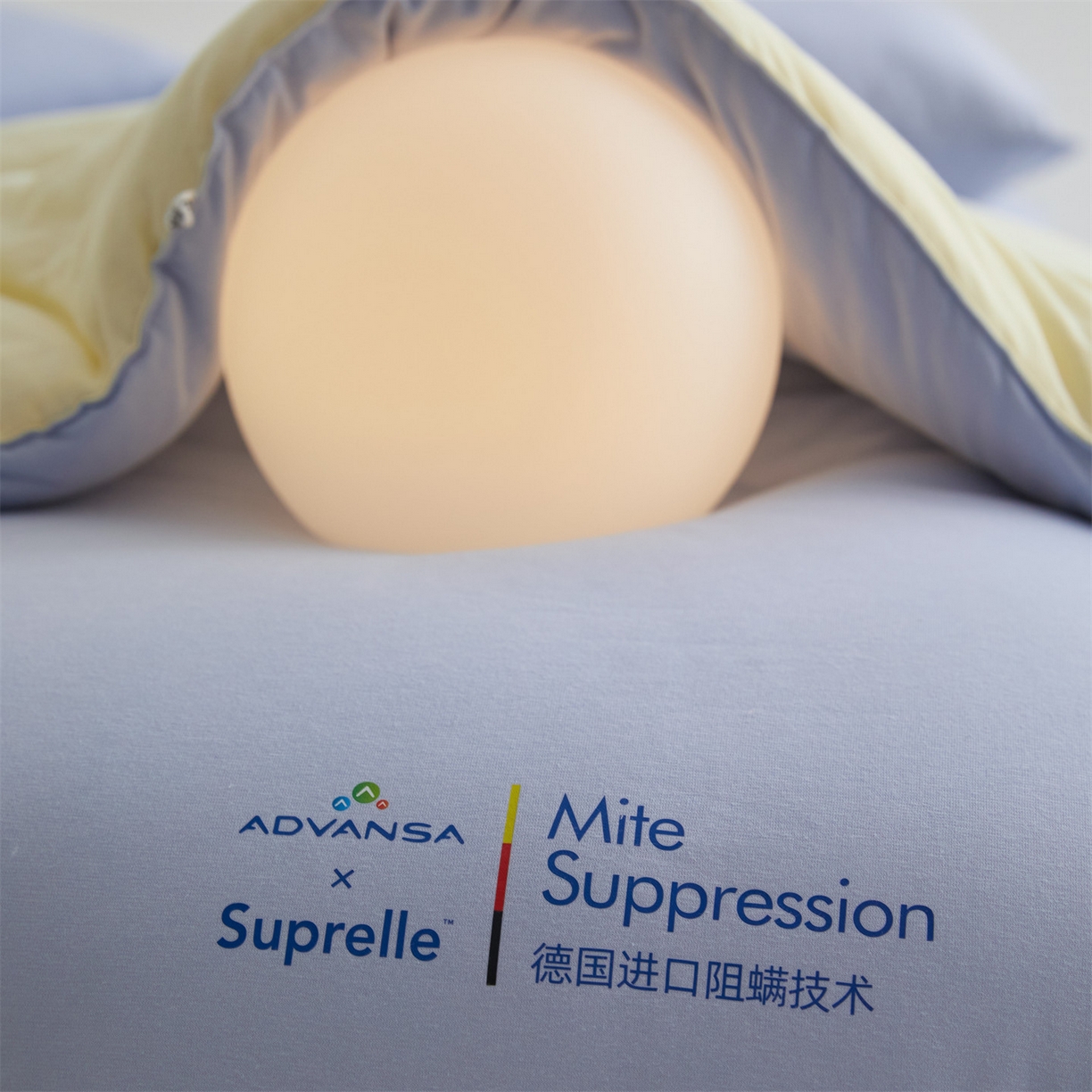 91家纺网 家纺一手货源 找家纺 头等舱 2025新款全棉A类针织 零压 深睡 德国ADVANSA 抗菌 100%阻螨低致敏秋冬被（空镜图） 蓝莓乳酪