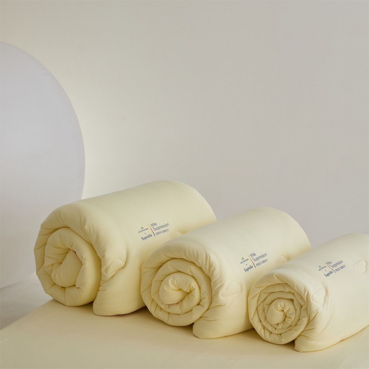 91家纺网 家纺一手货源 找家纺 头等舱 2025新款全棉A类针织 零压 深睡 德国ADVANSA 抗菌 100%阻螨低致敏秋冬被（空镜图） 乳酪蜜桃