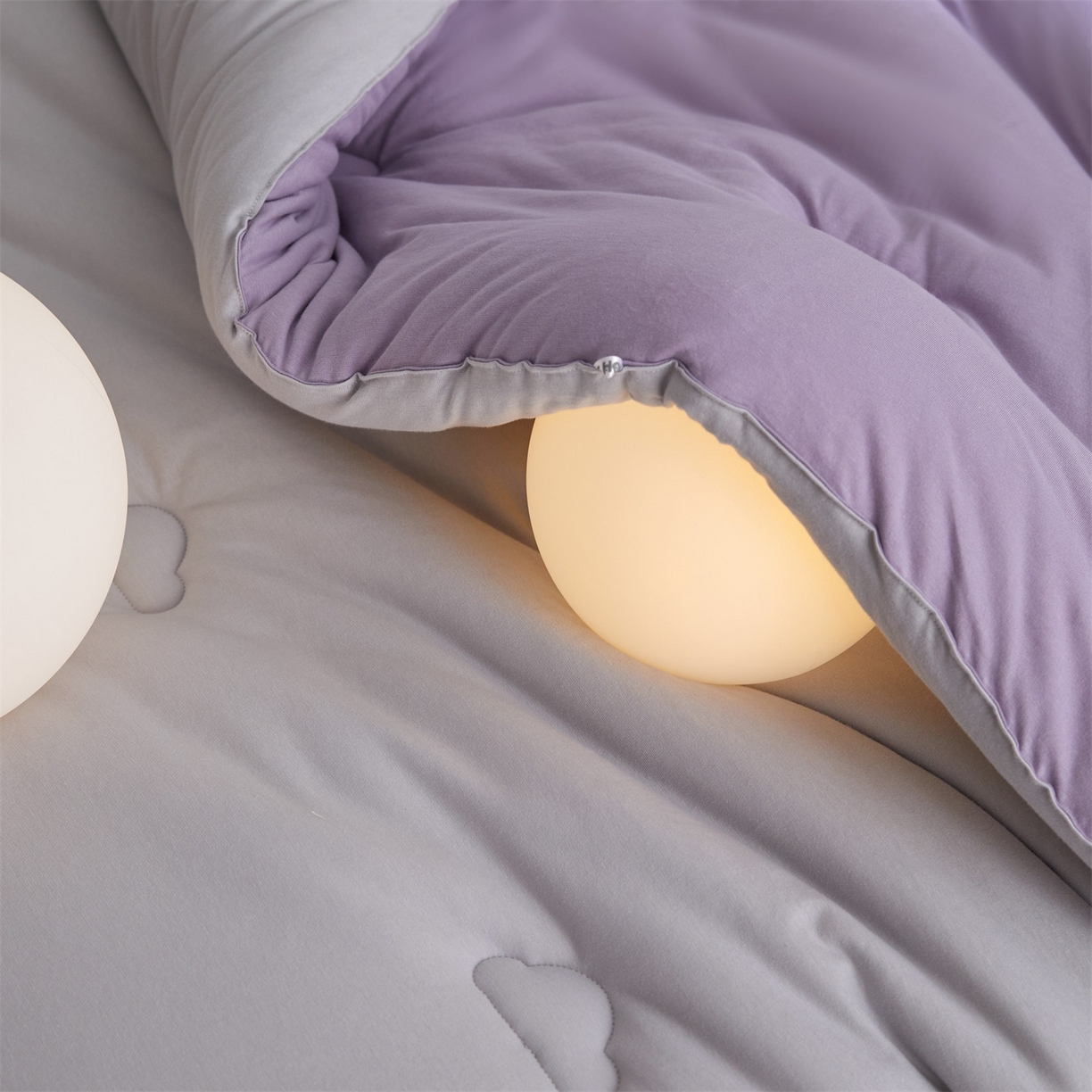 91家纺网 家纺一手货源 找家纺 头等舱 2025新款全棉A类针织 零压 深睡 德国ADVANSA 抗菌 100%阻螨低致敏秋冬被（空镜图） 糖霜芋泥