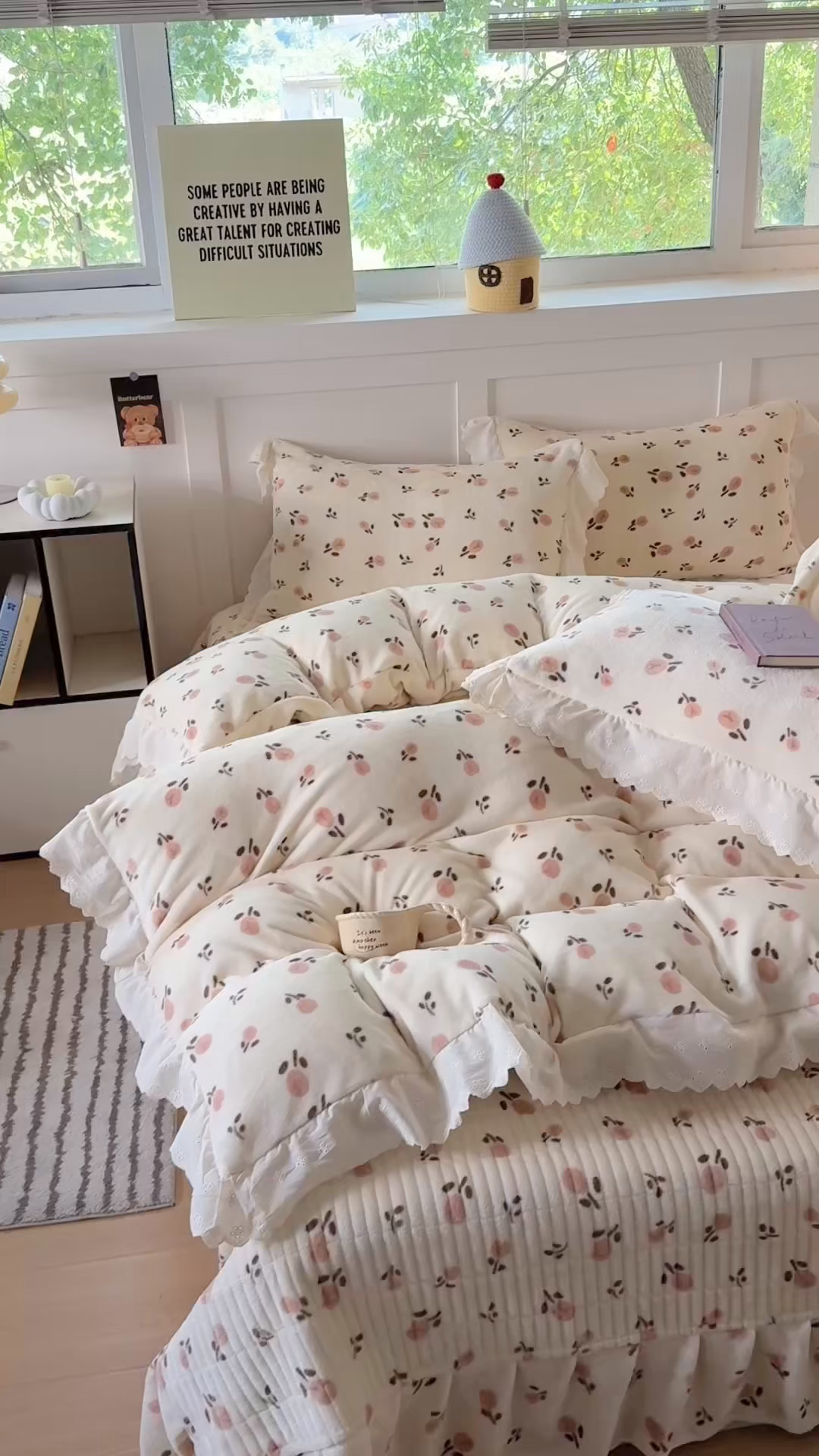 91家纺网 家纺一手货源 找家纺 欧尚 2025新款牛奶绒花边床盖四件套 慕然