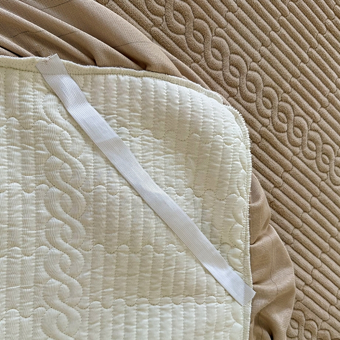 91家纺网 家纺一手货源 找家纺 优姿家纺 2025新款牛奶绒花边绣花床盖四件套 花漾时光-米色