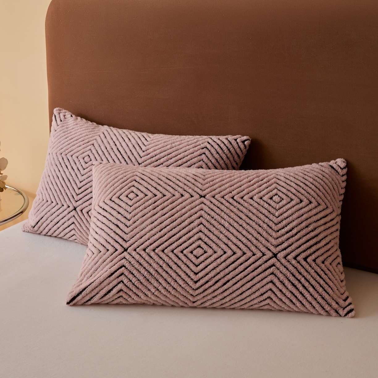 91家纺网 家纺一手货源 找家纺 欧邦 2025新款轻奢暖阳绒提花双面绒单层毯毯子 单层毯-海棠粉