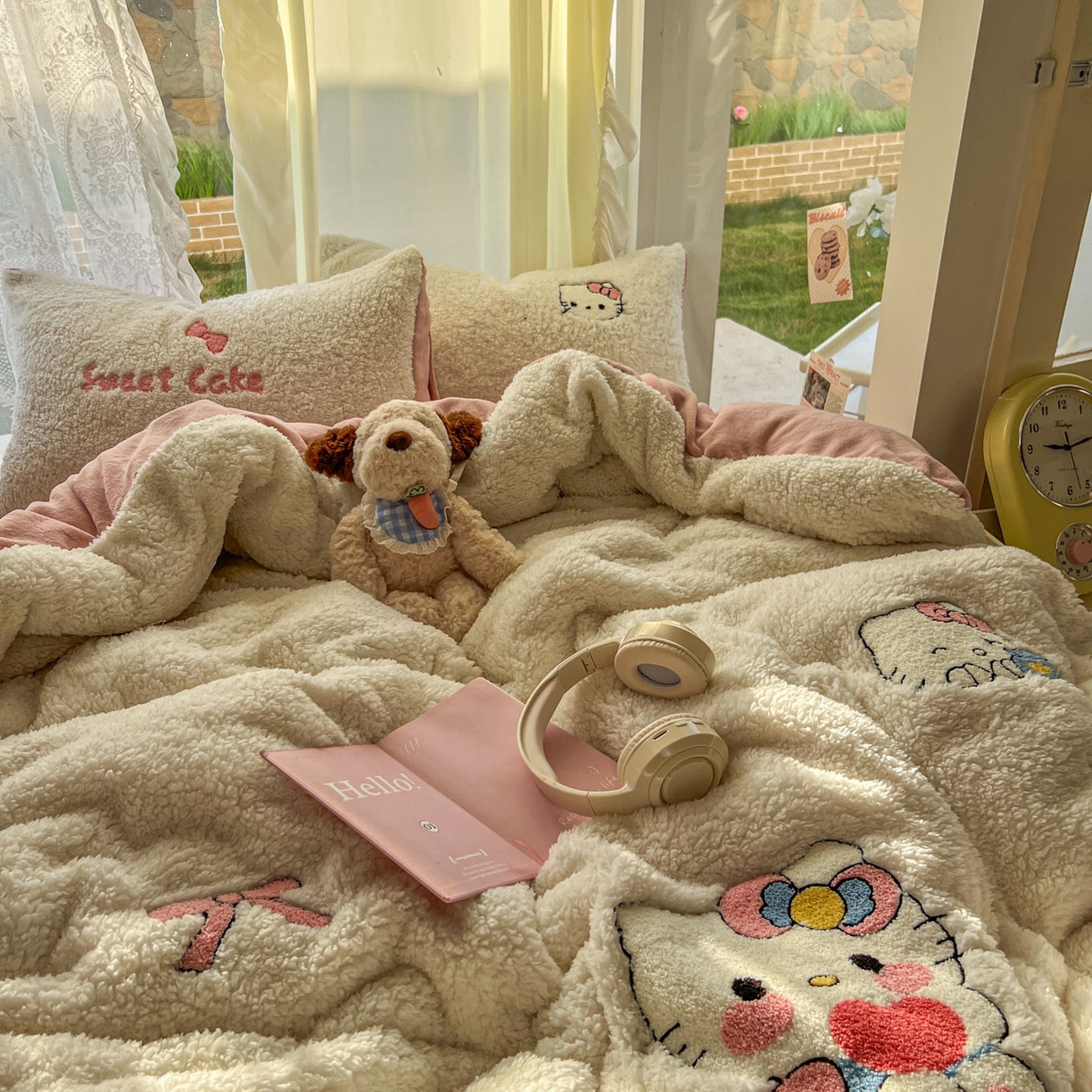 91家纺网 家纺一手货源 找家纺 （总）颜选 2025新款卡通羊羔绒四件套