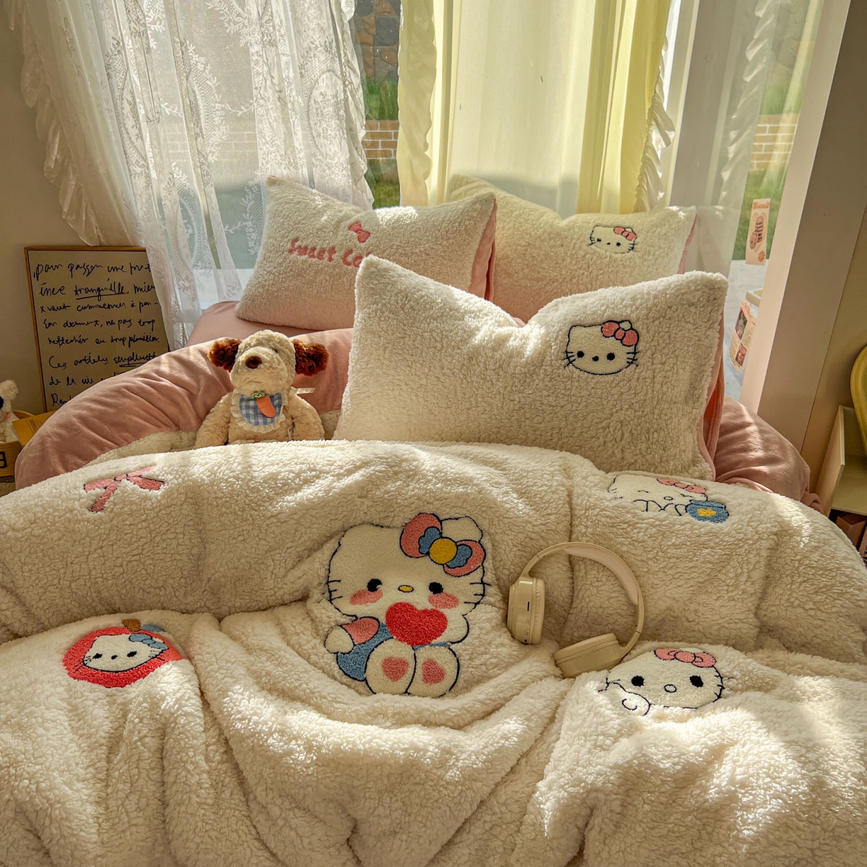 91家纺网 家纺一手货源 找家纺 （总）颜选 2025新款卡通羊羔绒四件套