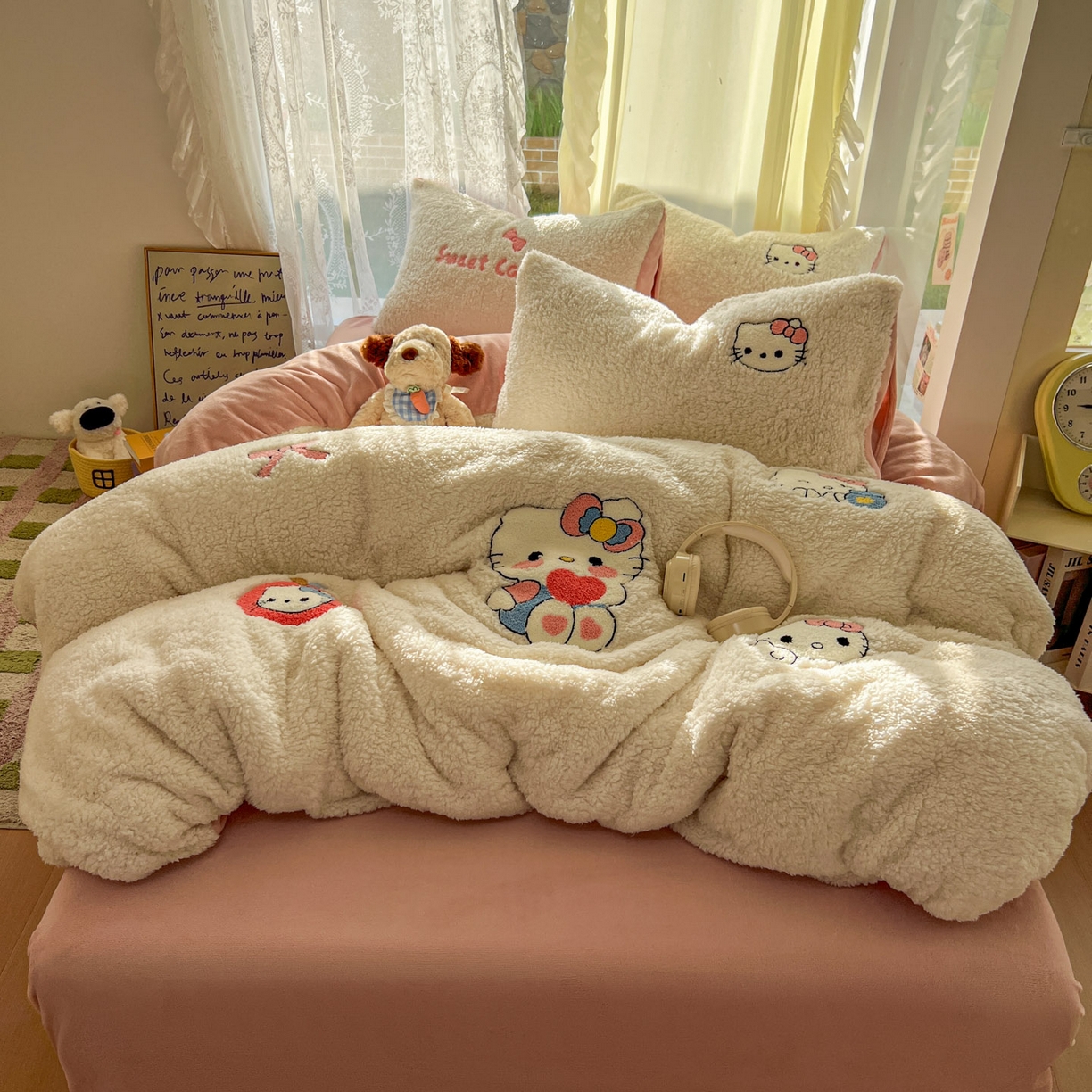 91家纺网 家纺一手货源 找家纺 （总）颜选 2025新款卡通羊羔绒四件套