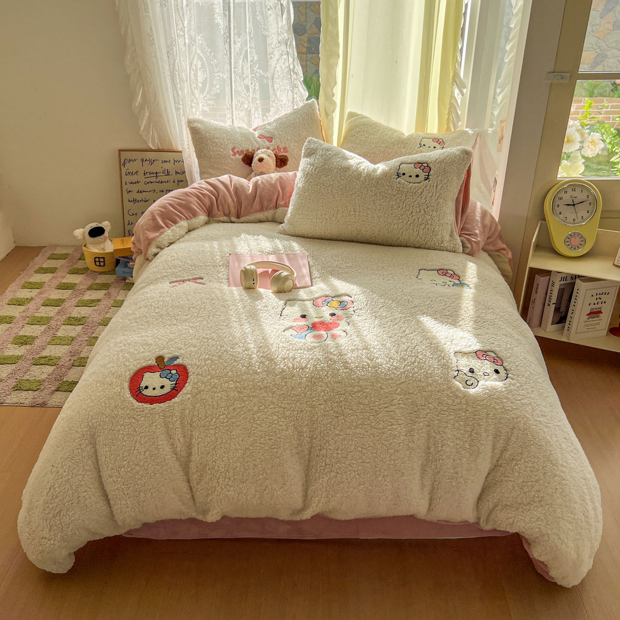 91家纺网 家纺一手货源 找家纺 （总）颜选 2025新款卡通羊羔绒四件套