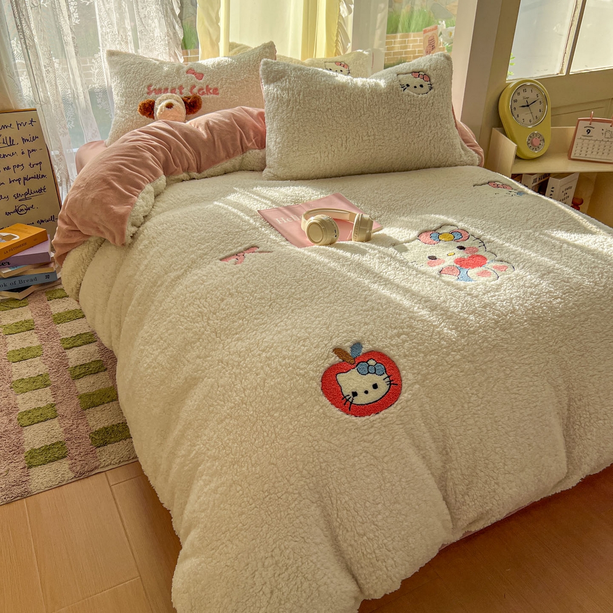 91家纺网 家纺一手货源 找家纺 （总）颜选 2025新款卡通羊羔绒四件套