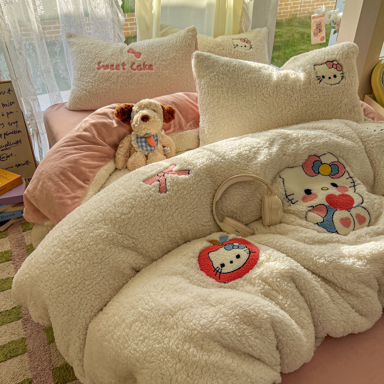 91家纺网 家纺一手货源 找家纺 （总）颜选 2025新款卡通羊羔绒四件套