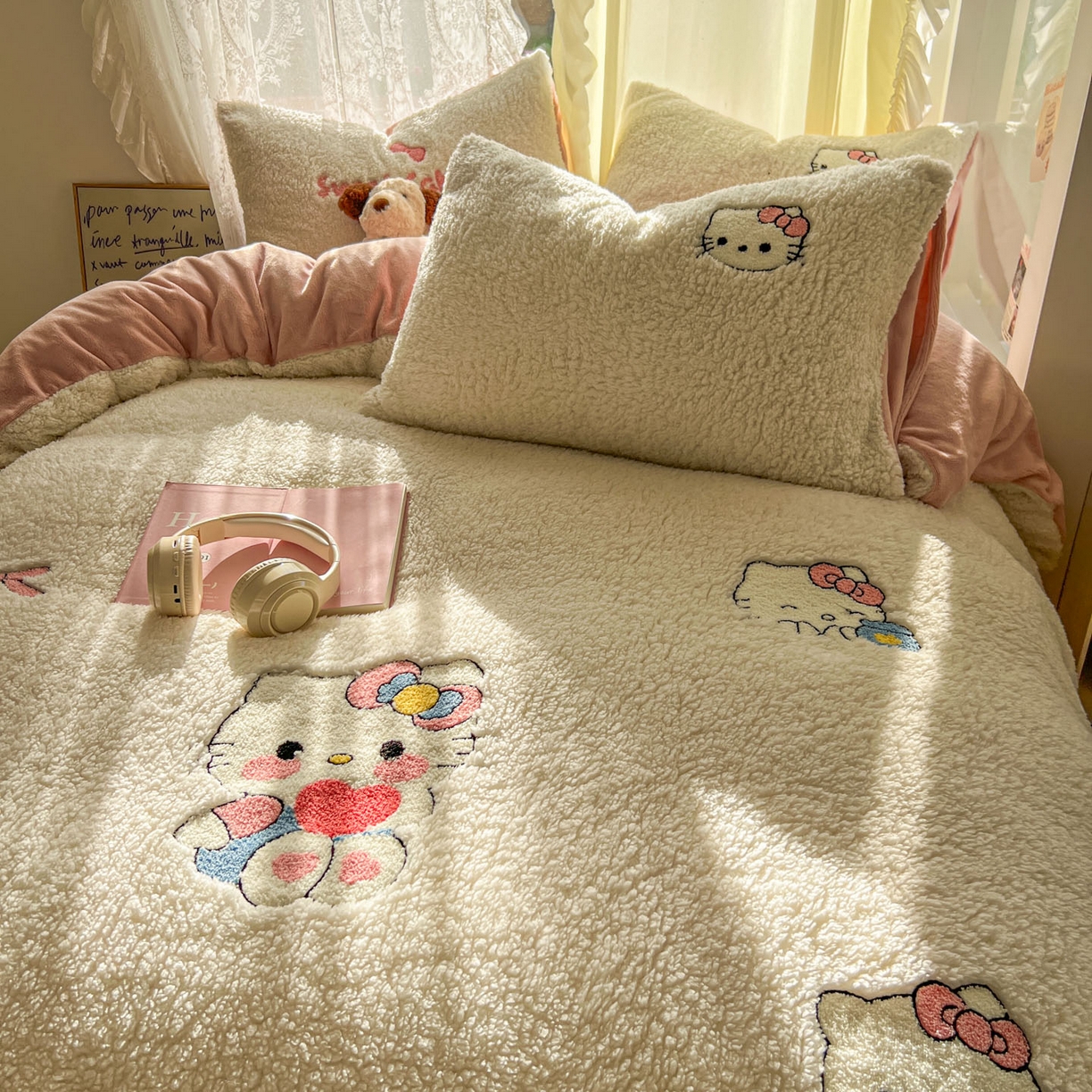 91家纺网 家纺一手货源 找家纺 （总）颜选 2025新款卡通羊羔绒四件套