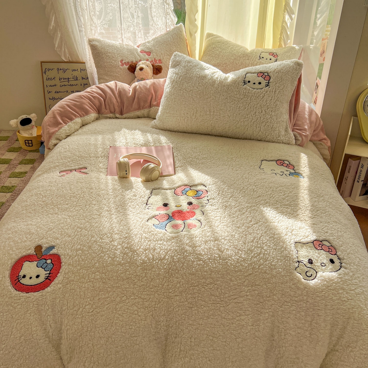 91家纺网 家纺一手货源 找家纺 （总）颜选 2025新款卡通羊羔绒四件套