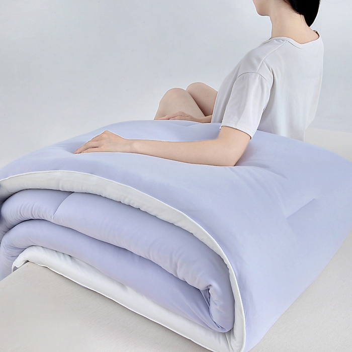 91家纺网 家纺一手货源 找家纺 栩裕纺织 2025新款A类亲肤深睡眠控温抑菌被芯被子被芯春秋被冬被 熏衣紫