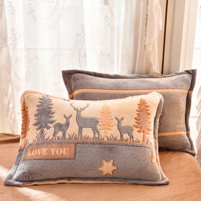 91家纺网 家纺一手货源 找家纺 （总）牵梦萦 2025新款雪花绒小清新印花四件套