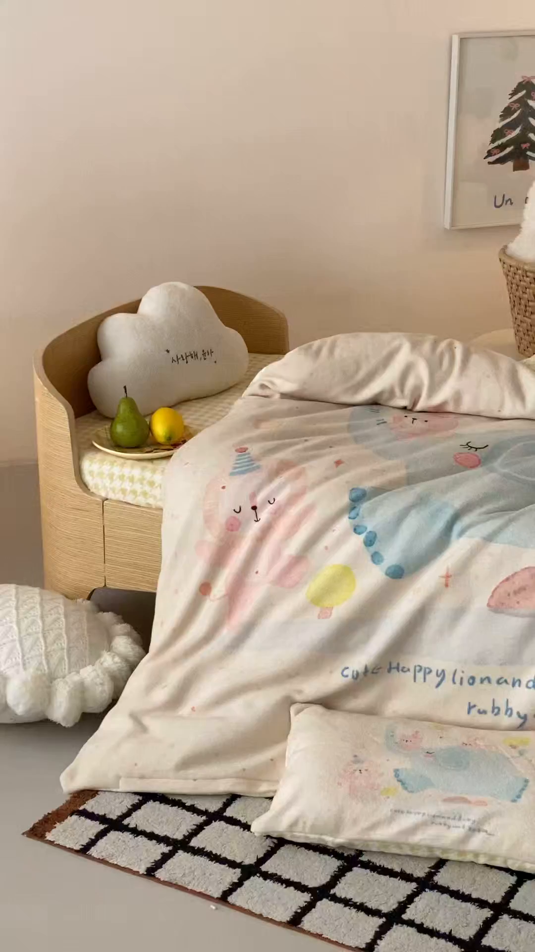 91家纺网 家纺一手货源 找家纺 （总）宝贝优选 2025新款A类卡通数码印幼儿园儿童牛奶绒套件