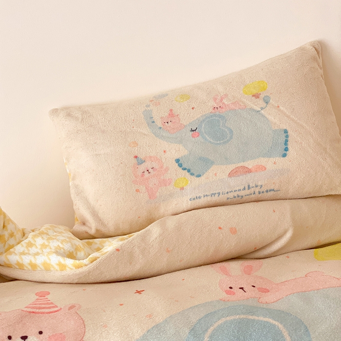 91家纺网 家纺一手货源 找家纺 （总）宝贝优选 2025新款A类卡通数码印幼儿园儿童牛奶绒套件