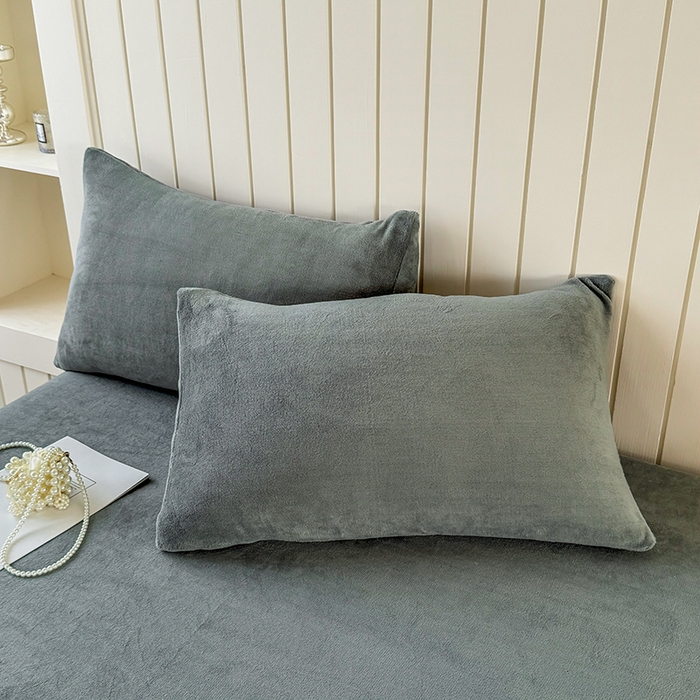 91家纺网 家纺一手货源 找家纺 （总）十一家居 2025新款亲肤舒适高克重恒温亲肤舒适牛奶绒单件床笠单品床笠单床笠系列