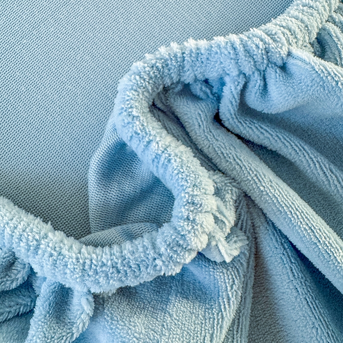 91家纺网 家纺一手货源 找家纺 十一家居 2025新款亲肤舒适高克重恒温亲肤舒适牛奶绒单件床笠单品床笠单床笠系列 海青蓝