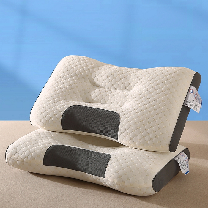 91家纺网 家纺一手货源 找家纺 （总）金牛枕芯 2025新款成人护颈枕水立方针织spa按摩枕枕头枕芯