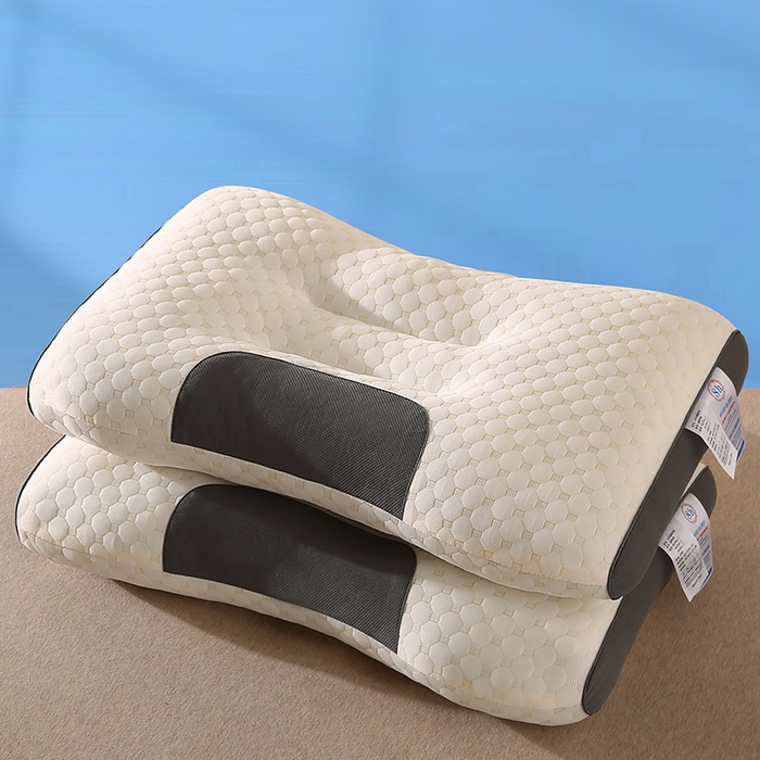 91家纺网 家纺一手货源 找家纺 （总）金牛枕芯 2025新款成人护颈枕水立方针织spa按摩枕枕头枕芯