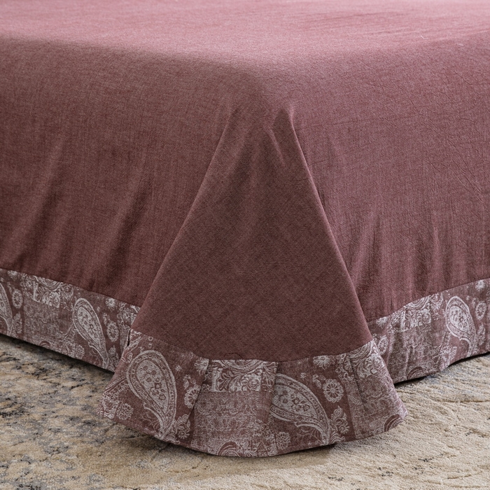 91家纺网 家纺一手货源 找家纺 鲁爱家纺供货 2025新款韩版色织提花四件套 兰亭序-豆沙