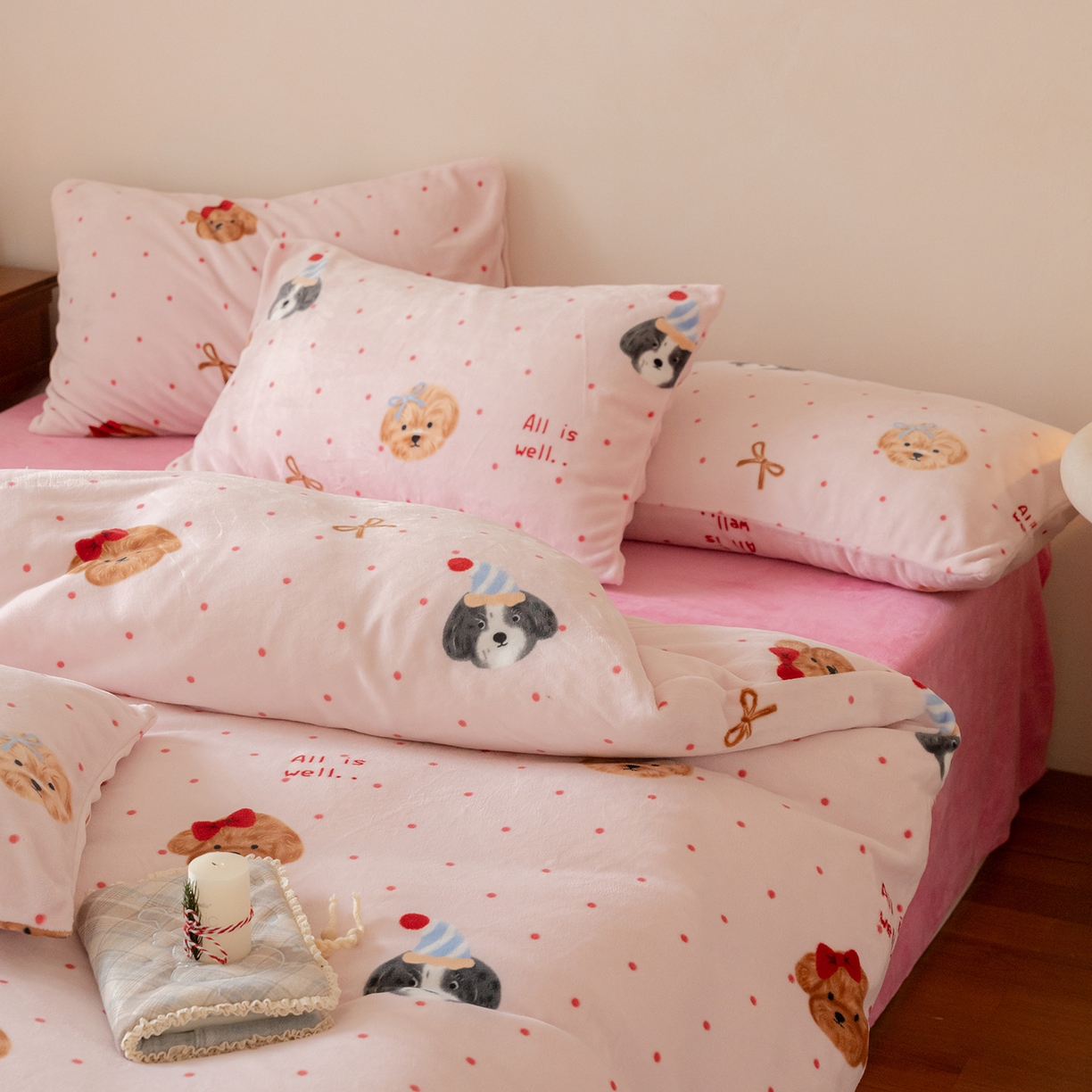 91家纺网 家纺一手货源 找家纺 （总）时光里 2025新款230克印花牛奶绒系列单枕套