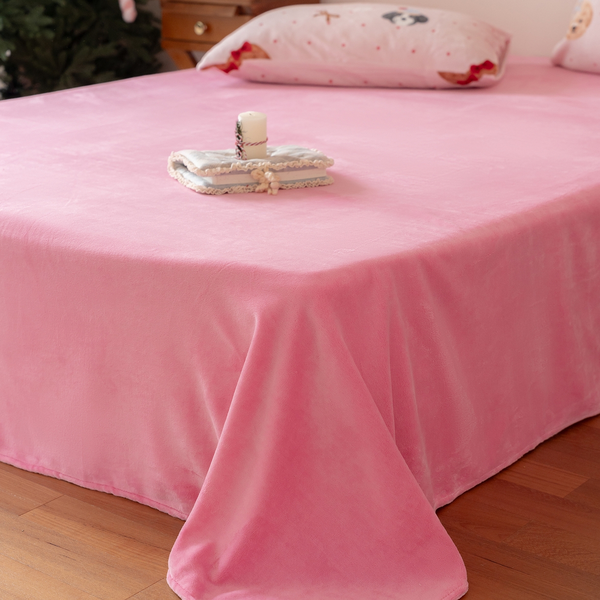 91家纺网 家纺一手货源 找家纺 （总）时光里 2025新款230克印花牛奶绒系列单枕套