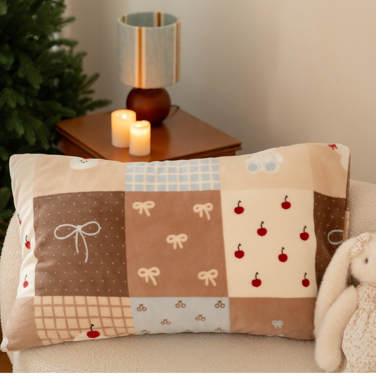 91家纺网 家纺一手货源 找家纺 （总）时光里 2025新款230克印花牛奶绒系列单枕套