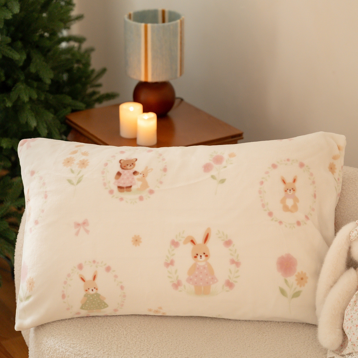 91家纺网 家纺一手货源 找家纺 （总）时光里 2025新款230克印花牛奶绒系列单枕套