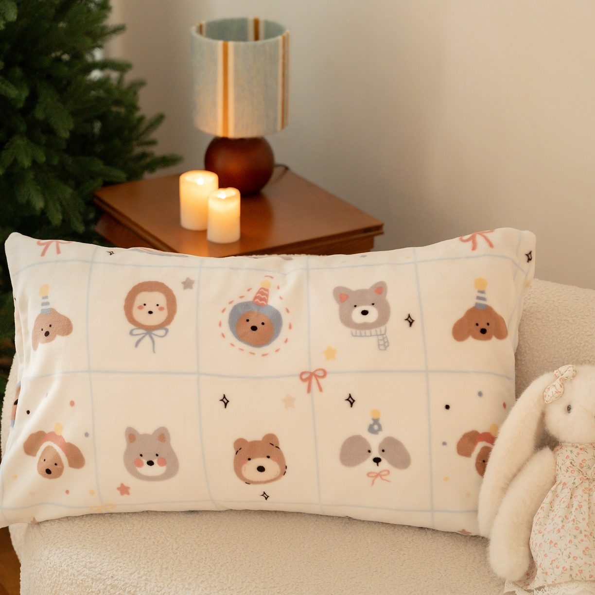 91家纺网 家纺一手货源 找家纺 （总）时光里 2025新款230克印花牛奶绒系列单枕套