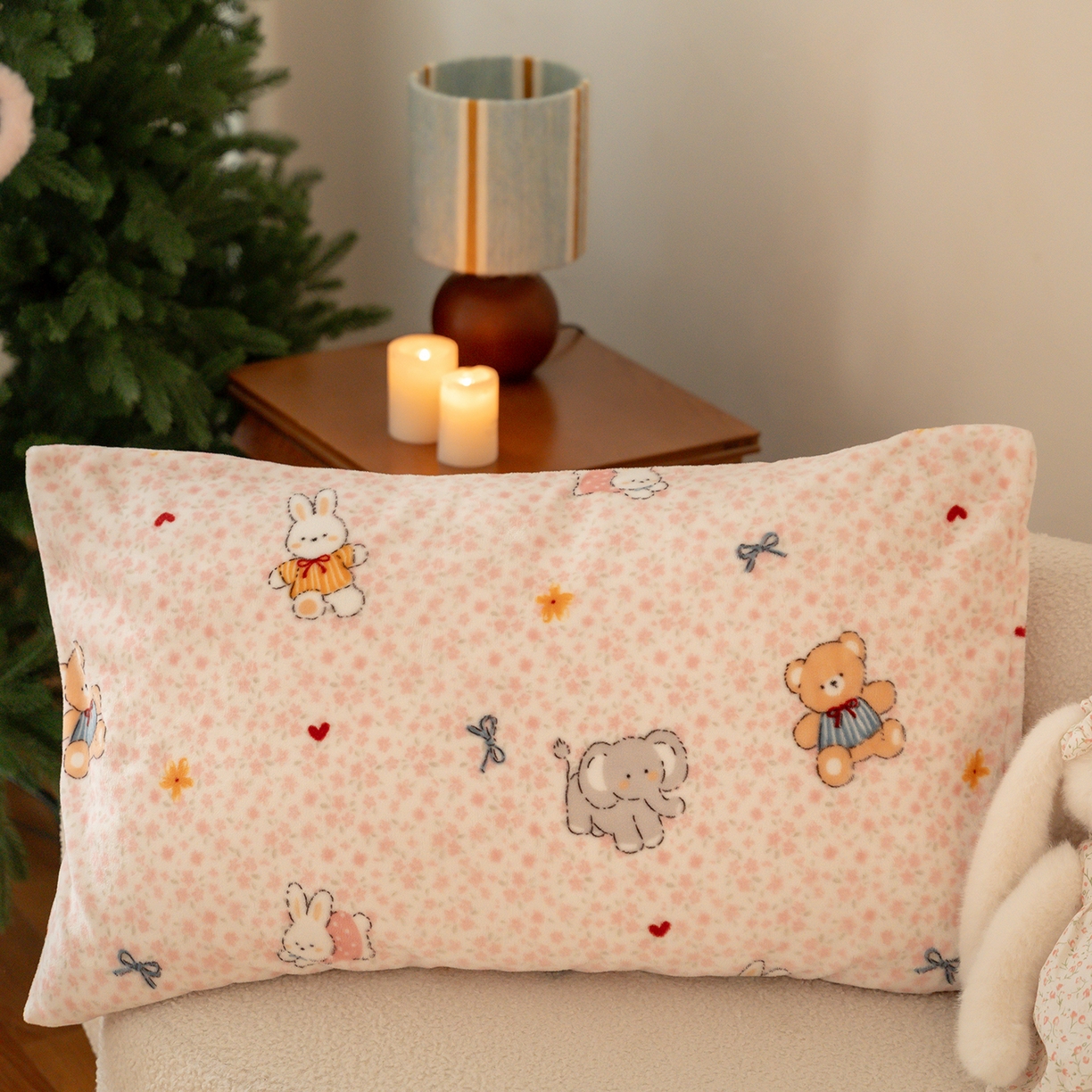 91家纺网 家纺一手货源 找家纺 （总）时光里 2025新款230克印花牛奶绒系列单枕套