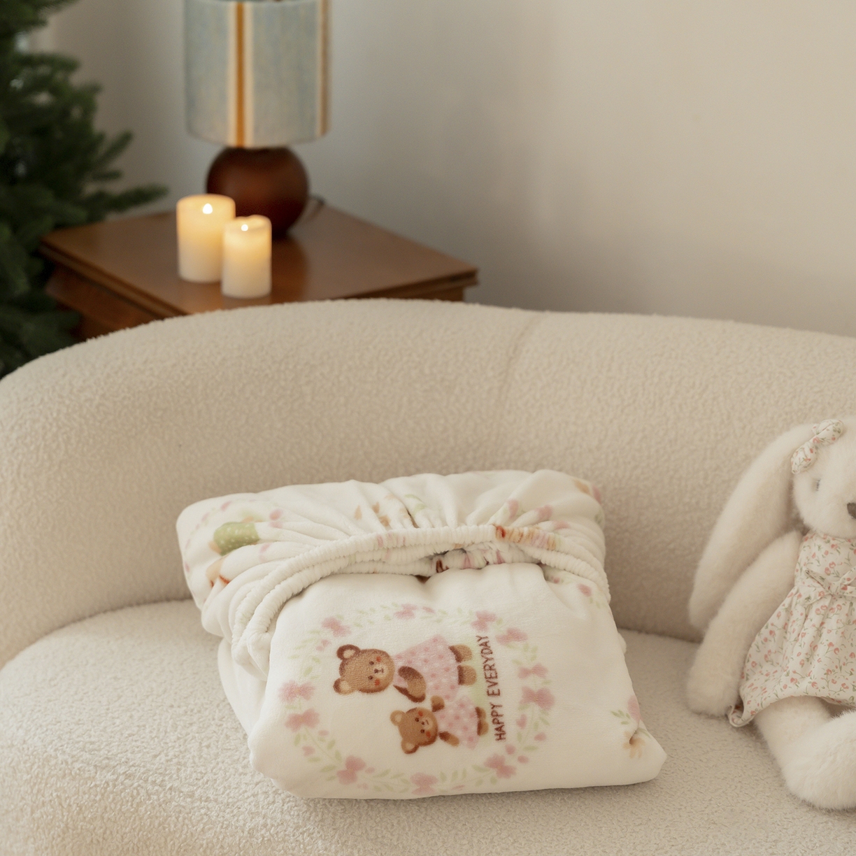 91家纺网 家纺一手货源 找家纺 （总）时光里 2025新款230克印花牛奶绒系列单床笠