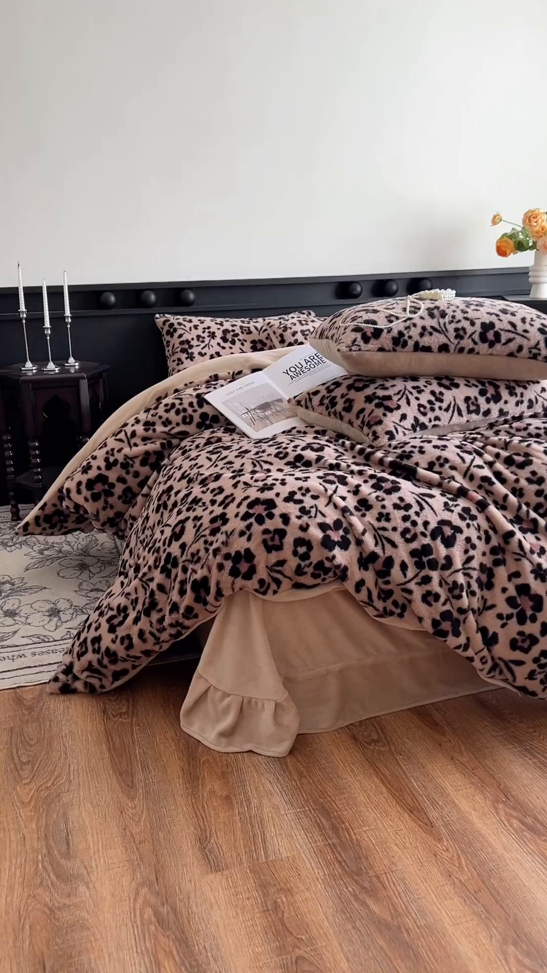 91家纺网 家纺一手货源 找家纺 （总）满座家居 2025新款高克重兔毛绒保暖印花四件套