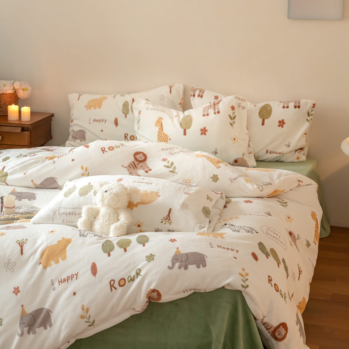 91家纺网 家纺一手货源 找家纺 （总）时光里 2025新款230克印花牛奶绒系列单被套