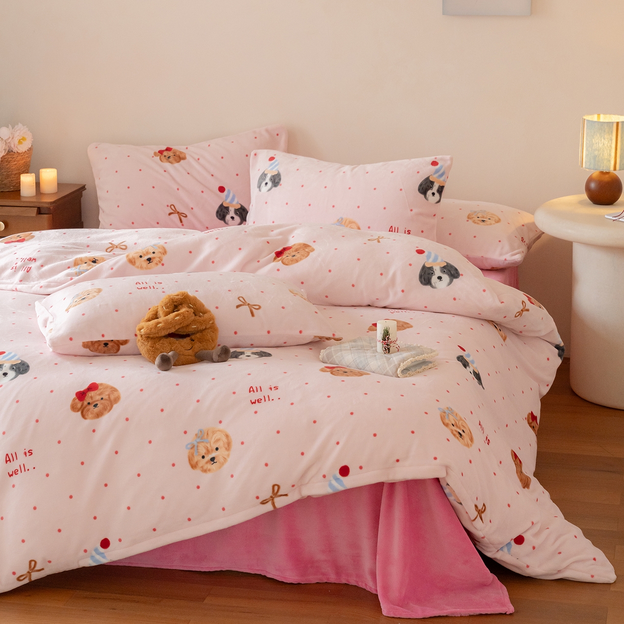 91家纺网 家纺一手货源 找家纺 （总）时光里 2025新款230克印花牛奶绒系列单被套