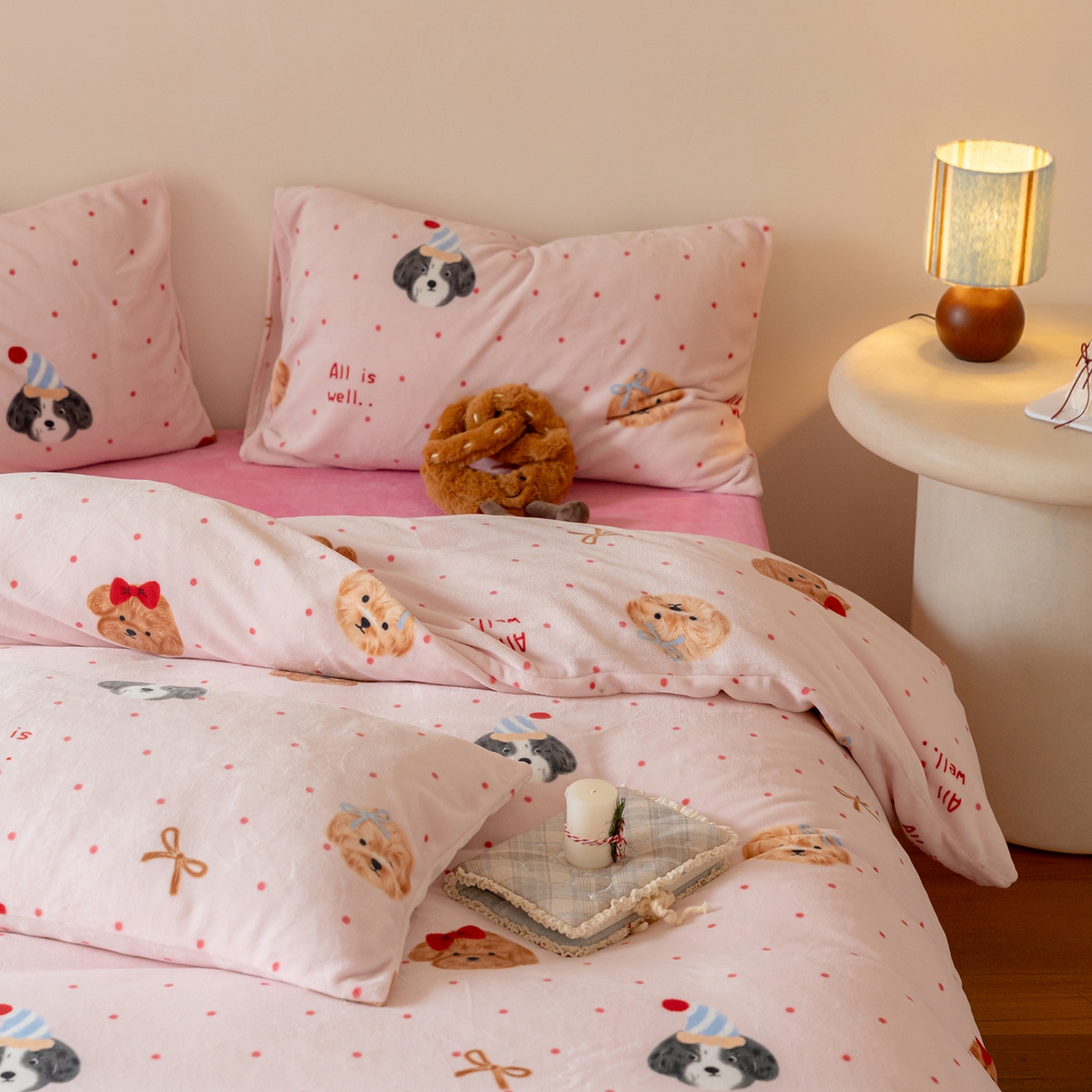 91家纺网 家纺一手货源 找家纺 （总）时光里 2025新款230克印花牛奶绒系列单被套