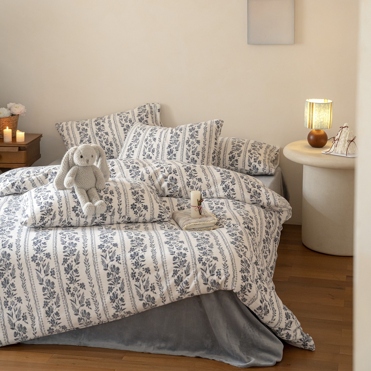 91家纺网 家纺一手货源 找家纺 （总）时光里 2025新款230克印花牛奶绒系列单被套