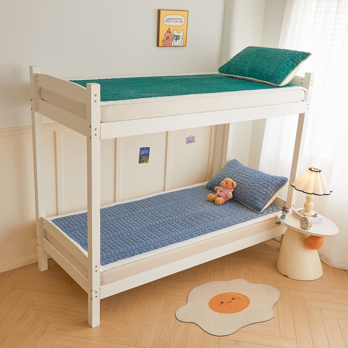 91家纺网 家纺一手货源 找家纺 （总）希廷顿 2025新款保暖水晶绒宿舍床护垫