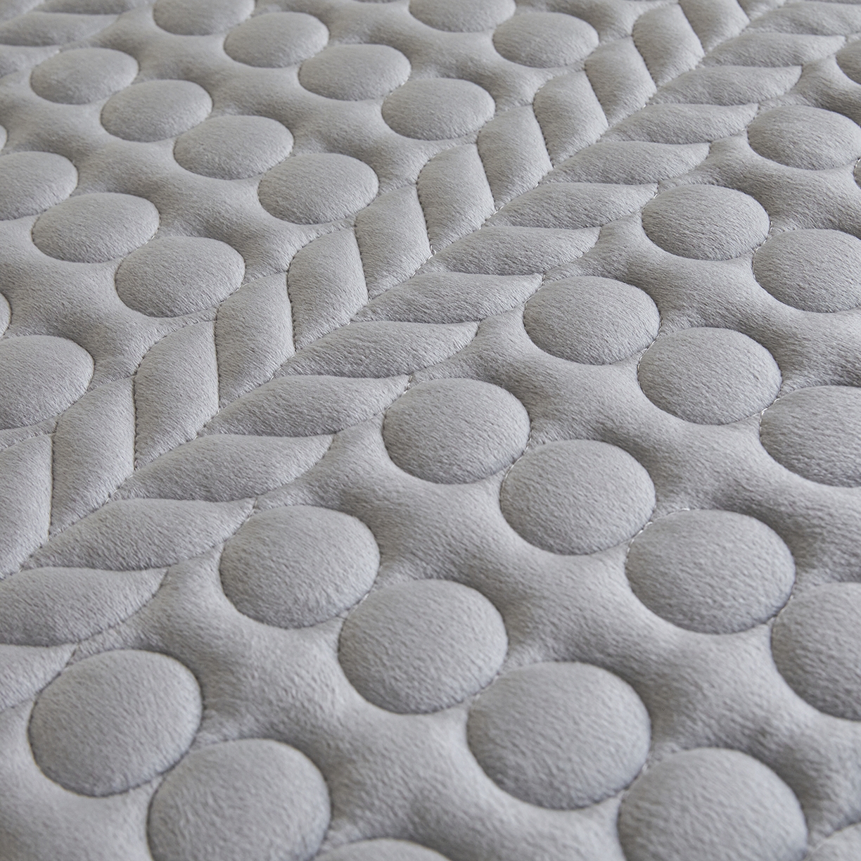 91家纺网 家纺一手货源 找家纺 希廷顿 2025新款保暖水晶绒宿舍床护垫 绅士灰