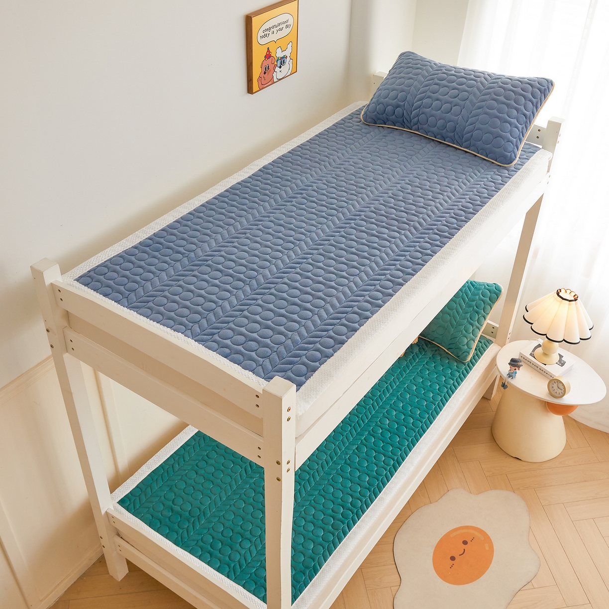 91家纺网 家纺一手货源 找家纺 （总）希廷顿 2025新款保暖水晶绒宿舍床护垫