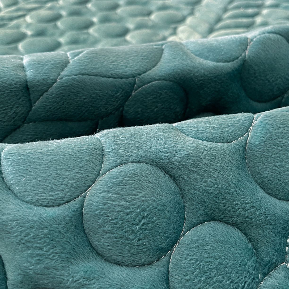 91家纺网 家纺一手货源 找家纺 希廷顿 2025新款加厚水晶绒床护垫 藏青色