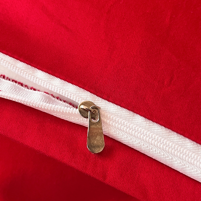 91家纺网 家纺一手货源 找家纺 置顶家纺 2025新款亲肤磨毛刺绣婚庆四件套系列-实拍 喜从天降-大红