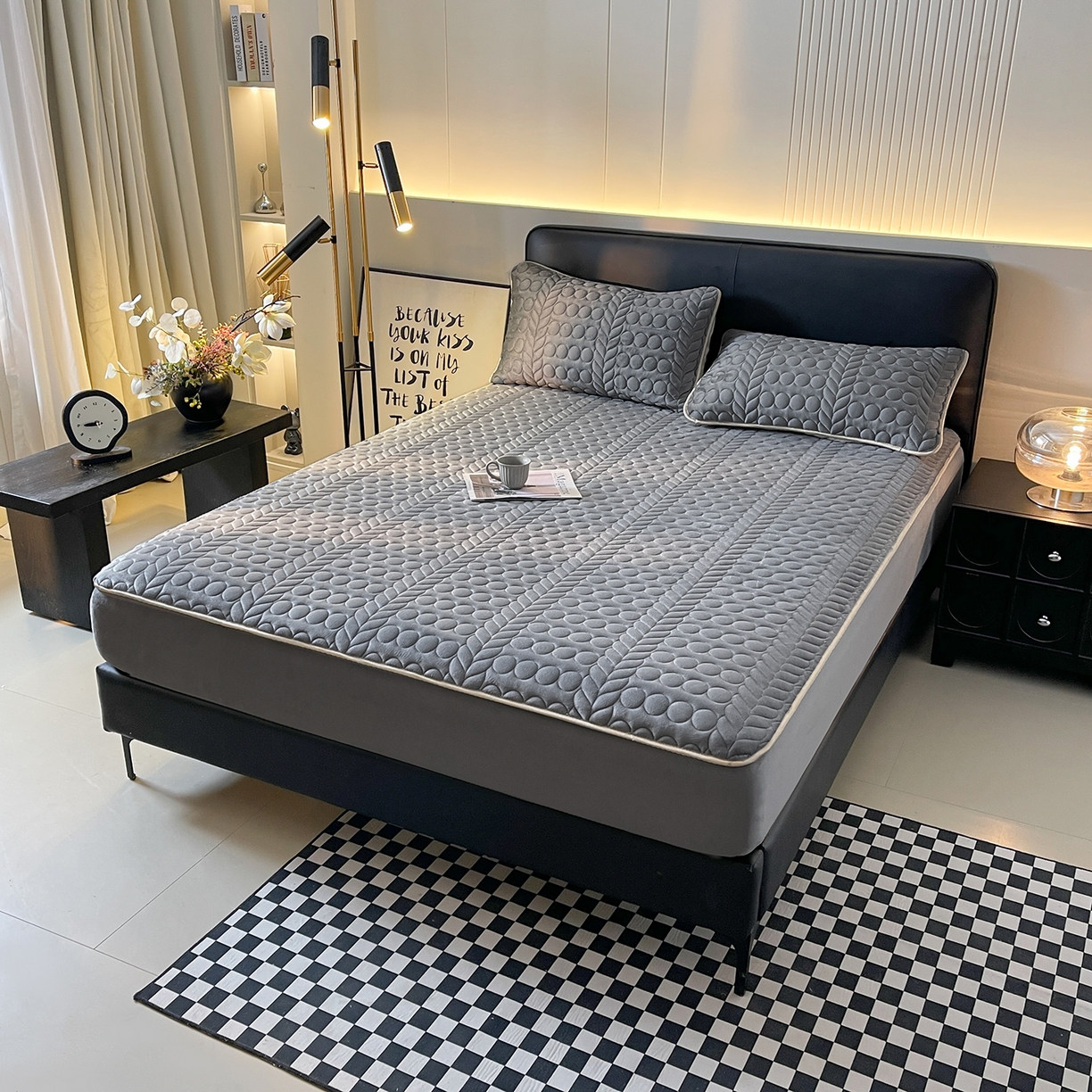 91家纺网 家纺一手货源 找家纺 （总）希廷顿 2025新款速热水晶绒床笠