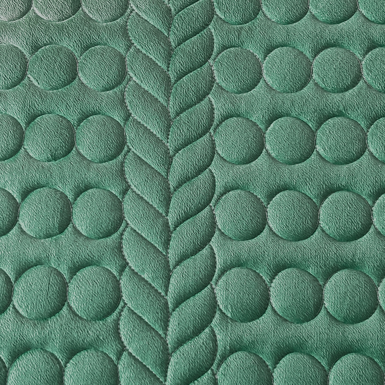 91家纺网 家纺一手货源 找家纺 希廷顿 2025新款速热水晶绒床笠 墨绿色