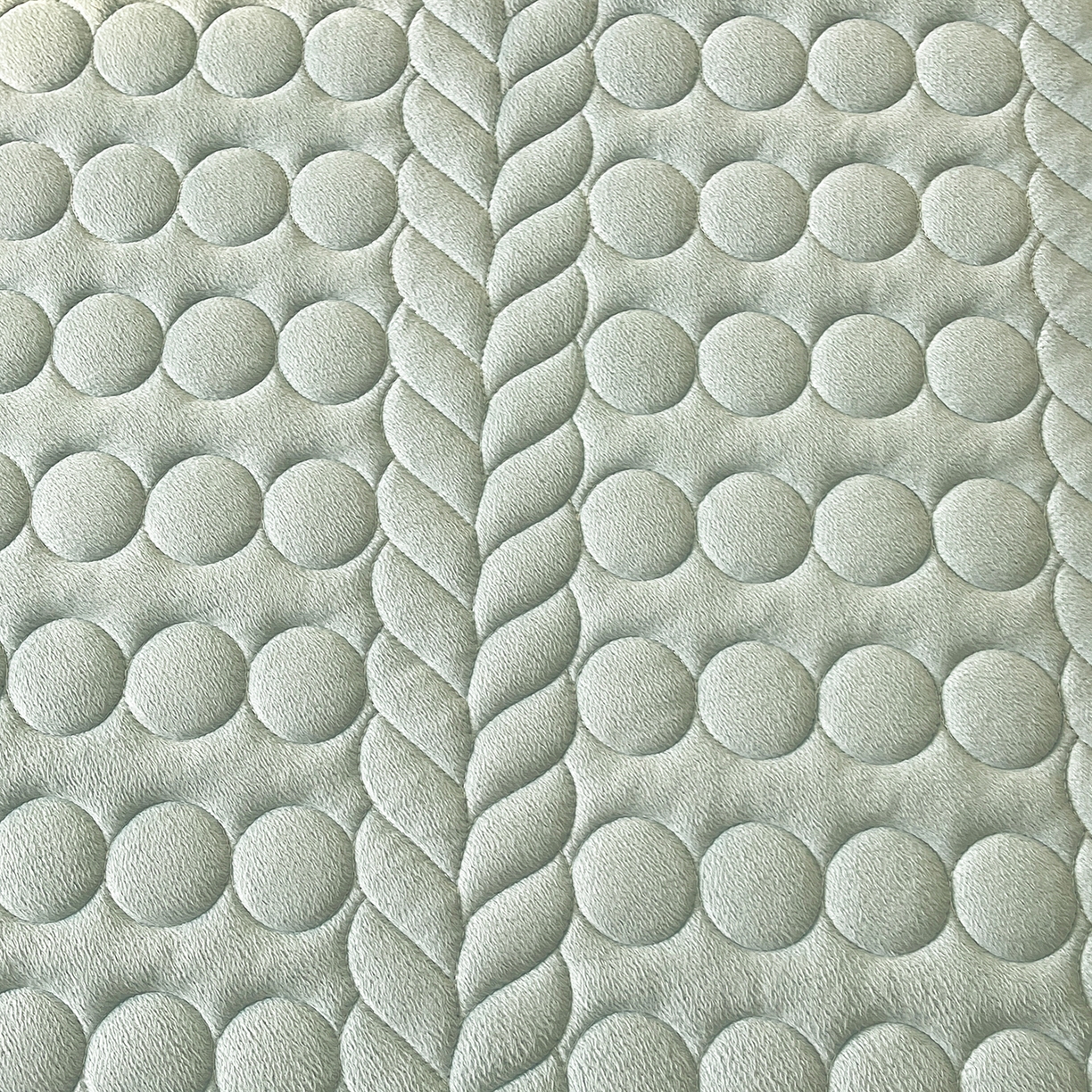 91家纺网 家纺一手货源 找家纺 希廷顿 2025新款速热水晶绒床笠 薄荷绿