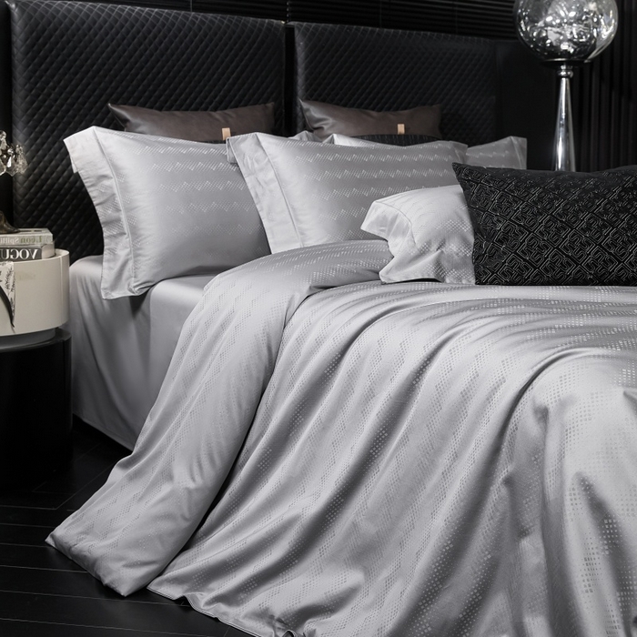 91家纺网 家纺一手货源 找家纺 （总）小丸子家纺（不发货） 2025新款亲肤舒适高端100S长绒棉纯棉银丝提花四件套